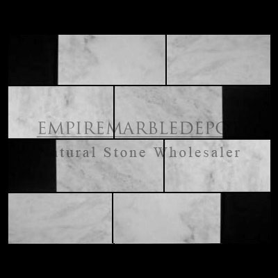 Carrara Marble Italian White Bianco Carrera 12x24 Marble Tile Honed Carrara Marble Italian White Bianco Carrera 12x24 Marble Tile Honed